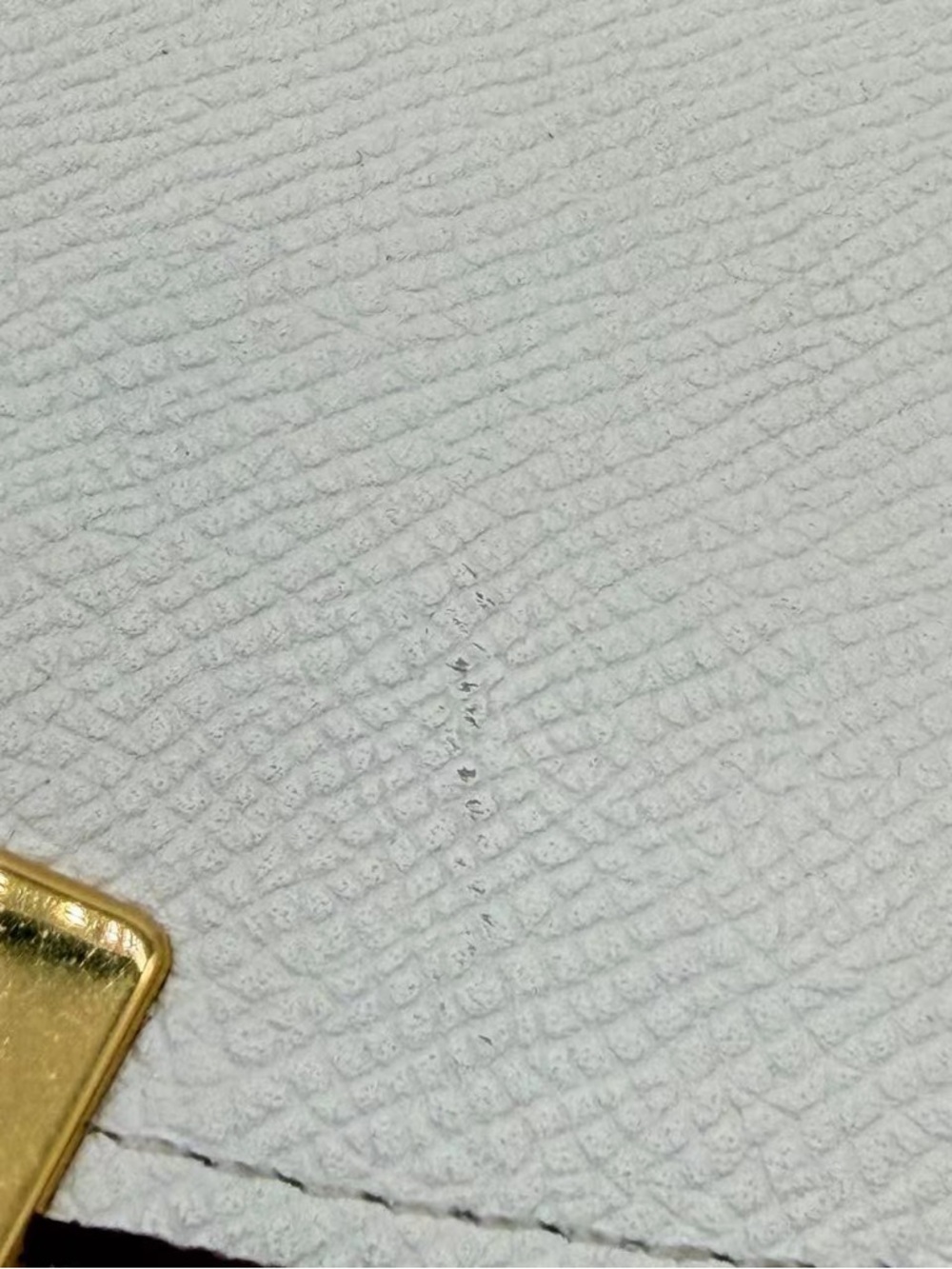 Celine Cream Leather Crossbody Bag with Gold Accent - Picture 6 of 7